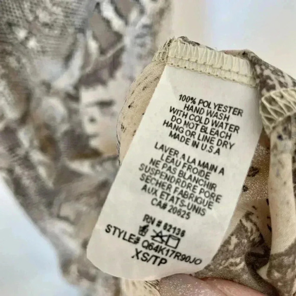 Guess Snakeskin print Mini dress Size XS - Picture 3 of 5